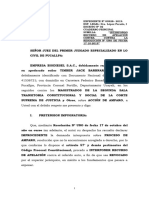 Apelacion de Auto - Demanda de Amparo - Empresa Biodiesel Sac - Ucayali