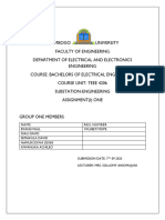 Substation Engineering Assignment Group I (One)