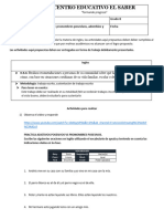 Plan de Mejoramiento 8vo Grado Ingles Cuarto Periodo