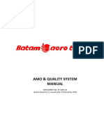 Amo & Quality System Manual Bt-Gen-01 Amqsm Issue 0 Rev. 12, Dated 19 December 2018