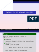 Beamer Exemple Relations Binaires