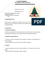 Plan de Trabajo de Navidad Lasalle