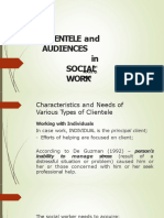 Clientele and Audiences of Social Work