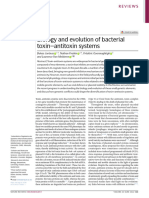 Biology and Evolution of Bacterial Toxin Antitoxin Systems