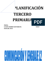 Planificacion Tercero Primaria