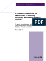 Canadian Guidelines For The Management of NORM