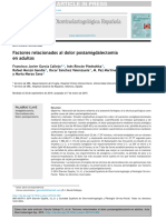 Factores Relacionados Al Dolor Postamigdalectomía