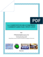 La Competitivite Des Entreprises Camerounaises Par L'innovation