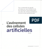 Texte 2 (Test 1810) - Lavènement Des Cellules Artificielles (Pour La Science HS N°120 - Août-Septembre 2023)