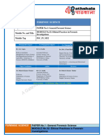 Ethical Issues in Forensic Science