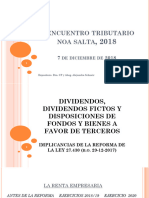 Dividendos Dividendos Fictos y Disposiciones de Fondos As