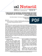 Cyber Notary in Indonesia Review During The Covid-19 Pandemic and The Urgency of Post-Pandemi Covid-19 Legal Regulations