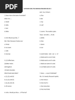 Latihan Soal Pas Bahasa Inggris Kelas 5