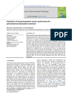 Evaluation of Sequencing Batch Reactor Performance For Petrochemical Wastewater Treatment AET Volume 3 Issue 3 Pages 133-137