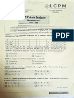 Devoir 2 Chimie General Novembre 2022