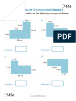 Perimeter of Compound Shapes Worksheet