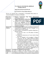 Instructiva para La Competencia de Arbitraje Internacional CJR406