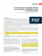 AJNR - Intravenous C-Arm Conebeam CT Angiography Following Long-Term Flow-Diverter Implantation - Technologic Evaluation and Preliminary Results