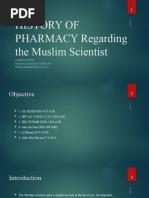 Lecture-2 HISTORY OF PHARMACY Regarding The Muslim Scientist