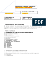 Pedagogía METOD. DE LA INVEST.