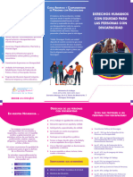 Brochure Derechos Humanos Con Equidad para Las Personas Con Discapacidad