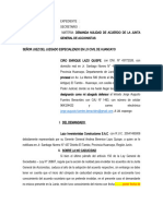 Nulidad de Acuerdo Societario Ciro Lazo