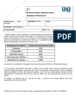 Trimestral Iii - Física - 2º Ano