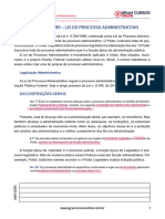 Lei N. 9.784/1999 - Lei Do Processo Administrativo: Das Disposições Gerais