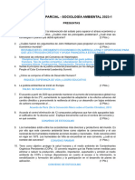 PREGUNTAS EXAMEN PARCIAL 2023 Sociología Ambiental