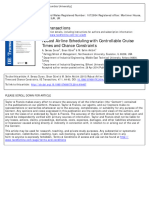 Robust Airline Scheduling With Controllable Cruise Times and Chance Constraints