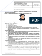 Sequência Didática 05 (CAMIL - TARDE) - Nota de Aula Reforma e Contra - Reforma Católica