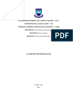 Relatorio Calor de Neutralização