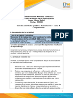 Guía de Actividades y Rúbrica de Evaluación - Unidad 3 - Tarea 4 - Composiciones