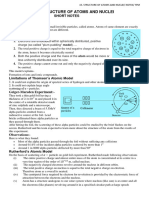 15 STRUCTURE OF ATOM AND NUCLEI Short Notes