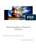 Sistemas Juridicos y Formas de Gobierno