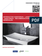 ET Nº29 Artefactos Sanitarios Lavamanos Vanitorios Recomendaciones Generales