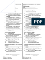 Checklist of Requirements For Terminal Leave - For HRH - 012518