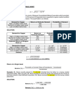 Risk and Return Problems