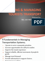 Analyzing Managing Tourist Transport 3