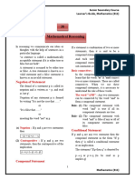 Negation of Statement: Senior Secondary Course Learner's Guide, Mathematics