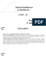 Ai in Health Care - Unit - II