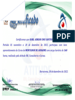 Certificado de Montador de Andaime