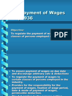 PPT-Payment of Wages - Minimum Wages Act