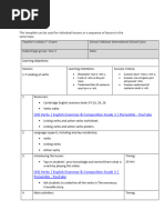 Lesson Plan 7 Cambridge English Book 3