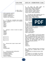 LISTA 3 - Ácidos