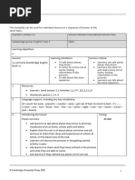 Lesson Plan 1 Unit 1 Book 2 Cambridge English