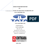 Summer Training Project Report On Tata Motora