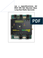 Características y Especificaciones Del Accutech BR2O DIN Rail Mounted Base Radio - 125205