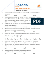 Quadratic Equations