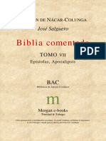 Bac - Biblia Comentada - Tomo Vii - Epistolas Y Apocalipsis